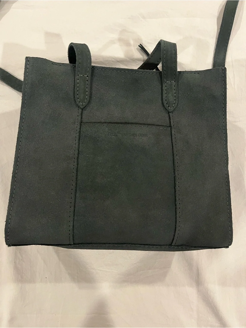 Portland Leather Lola Crossbody Tote - Gray